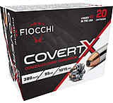 Fiocchi Covert X .380 ACP 95 Grain JHP Brass Pistol Ammunition