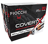 Fiocchi Covert X .357 Mag 125 Grain Jacketed Hollow Point Brass Pistol Ammunition