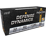 Fiocchi Defense Dynamic 32 Auto 60 Grain JHP Brass Cased Pistol Ammunition