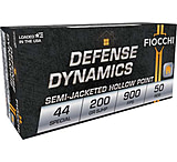 Fiocchi Defense Dynamics .44 Special 200 Grain SJHP Brass Cased Pistol Ammo, 50 Rounds, 44SA500