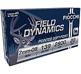 Image of Fiocchi Field Dynamics 7mm-08 Remington 139 Grain Interlock BTSP Brass Rifle Ammunition