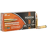 Fiocchi Hyperformance .223 Rem 50 Grain Hollow Point Brass Rifle Ammo, 20 Rounds, 223VG20