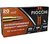 Fiocchi Hyperformance Hunt .300 Winchester Magnum 180 Grain SST Rifle Ammo, 20 Rounds, 300WMHSA