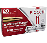 Fiocchi Hyperformance Hunt .300 Winchester Magnum 190 Grain HPBT Brass Rifle Ammunition