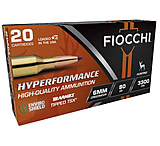 Fiocchi Hyperformance Hunt 6mm Creedmoor, 80 Gr, Rifle Centerfire, Brass Rifle Ammunition