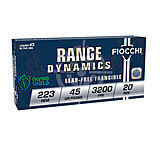 Image of Fiocchi Range Dynamics .223 Rem 45 Grain Lead Free Frangible Brass Rifle Ammunition
