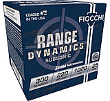 Fiocchi Range Dynamics .300 Blackout 220 Grain BTHP Brass Rifle Ammunition