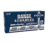Fiocchi Range Dynamics .300 Blackout 220 Grain Subsonic Brass Rifle Ammunition