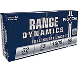 Fiocchi Range Dynamics 32 Auto 73 Grain FMJ Brass Pistol Ammunition