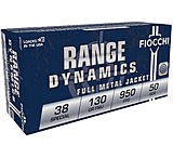 Image of Fiocchi Range Dynamics 38 Special 130 Grain FMJ Brass Pistol Ammo, 50 Rounds, 38A