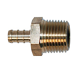 Image of Flair-It 51123 Flair It Bestpex Brass Male Adapter 1/2in x 3/4" MPT