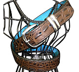 Image of Flashbang HELLOSAILORL Hello Sailor Holster Belt Faux Croc Brown Leather L