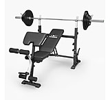 Image of Flybird Fitness FLYBIRD Bench Press Set, Adjustable Bench with Olympic Barbell &amp; Plates Set F3322587