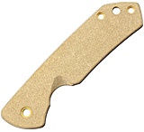 Image of Flytanium Brouwer Handle Scale Brass Fixed Blade Knife