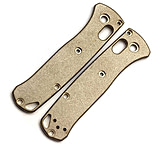 Image of Flytanium Bugout Handle Scales Brass Fixed Blade Knife