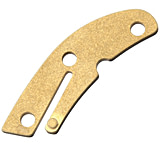Image of Flytanium Delica Backspacer Brass Fixed Blade Knife
