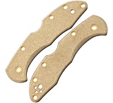 Image of Flytanium Delica Handle Scales Brass Fixed Blade Knife
