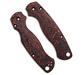 Image of Flytanium CF Lotus Scales for Spyderco Paramilitary 2 - Lava Flow Fat Carbon CDD195A1