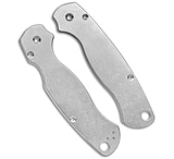 Image of Flytanium Classic Titanium Scales for Spyderco Paramilitary 2 Knife - Stonewash 43903472