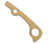 Image of Flytanium Custom Brass Backspacer for Spyderco Paramilitary 2 - Stonewash C40E9F8C