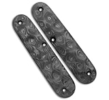 Image of Flytanium Custom Raindrop CF Scales for Victorinox Cadet Swiss Army Knife 84mm 1DB3577C