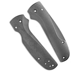 Image of Flytanium Custom Titanium Lotus Scales for Spyderco Shaman - Stonewash 0A2FA1F5