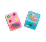 Image of Flytanium Dessert WarriorR Donut Dice Pink + Blue Set of 2 74FC591B
