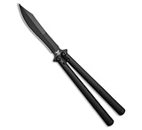 Image of Flytanium + Eldon Talley Talisong Z Scimitar Balisong Black Al 4.5 Black 6BE4EADE