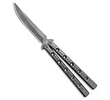 Image of Flytanium Fly One Balisong Knife Stonewash Titanium 4.25 Stonewash 17116626