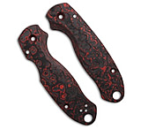 Image of Flytanium Lotus CF Scales for Spyderco Para 3 - Lava Flow Fat Carbon 1B071F8E