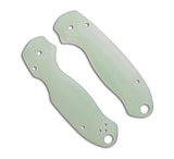 Image of Flytanium Lotus G-10 Scales for Spyderco Para 3 Knife - Jade G-10 31B90009
