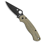 Image of Flytanium Lotus Green Canvas + Spyderco Paramilitary 2 Knife 3.4 Black B0272D4E