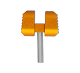 Image of Flytanium Slotted Aluminum Ball Cage Lock for Manix 2 - Atomic Orange 647A187E