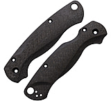 Image of Flytanium PM2 Lotus Scales Weave CF Carbon Steel Fixed Blade Knife