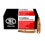 FN America 5.7x28mm 27 Grain Hollow Point Pistol Ammo, 50 Rounds, SS198LF