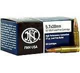 FN America 5.7x28mm 27 Grain Lead Free Jacketed Hollow Point Brass Case Pistol Ammunition