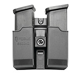 Fobus Evo Double Magazine Belt Pouch, Glock/H&amp;K USP 9mm/.40, Black, 6900NDBH