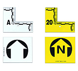 Image of Forensics Source L-shaped Flat Id Markers 1-20 Yellow