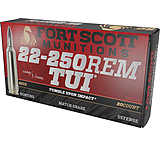 Fort Scott Munitions 22-250 Remington 40 grain TUI Brass Cased Rifle Ammunition