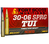 Fort Scott Munitions .30-06 SCSR 168 Grain CNC Machined Copper Brass Rifle Ammunition