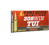 Fort Scott Munitions .308 SCSR 175 Grain CNC Machined Copper Brass Rifle Ammunition