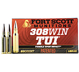 Fort Scott Munitions .308 Win 150 Grain CNC Machined Copper Brass Rifle Ammunition