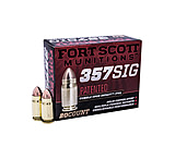 Fort Scott Munitions 357SIG 95 Grain Centerfire Pistol Ammo, 20 Rounds, 357SIG-095-SCV