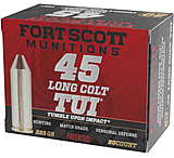 Fort Scott Munitions .45 Colt 225grain Solid Copper Spun SCS Brass Cased Rifle Ammunition