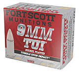 Fort Scott Munitions 9mm Luger 80 grain TUI Nickel Cased Pistol Ammunition
