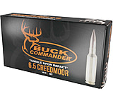 Fort Scott Munitions Buck Commander 6.5mm Creedmoor 140 Grain SCS Solid Copper Spun Brass Cased Rifle Ammunition