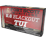Fort Scott Munitions 8.6 Blackout 235 Grain Solid Copper Spun SCS Brass Cased Rifle Ammo, 20 Rounds, 86BLK-235-SCV1