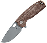 Image of Fox Core Linerlock Brown Micarta 3.13 in Stainless Steel Folding Knife