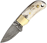 Image of Fox-N-Hound Damascus Little Buddy with Gen Fixed Blade Knife