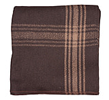 Image of Fox Outdoor Camel-Striped Brown Wool Blanket